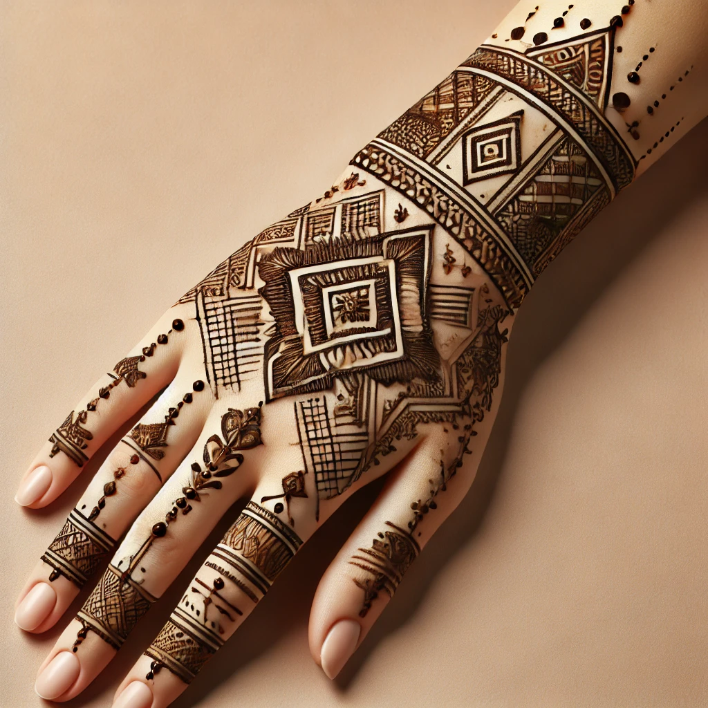 African henna design